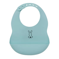 Bavoir silicone bleu clair