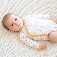 Bodies bébé - chouette et renard 1 mois