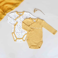 Bodies bébé - chouette et renard 1 mois