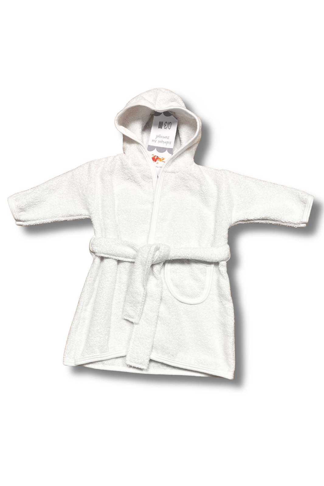 Peignoir avec Capuche pour Bébé - 0/3 Mois