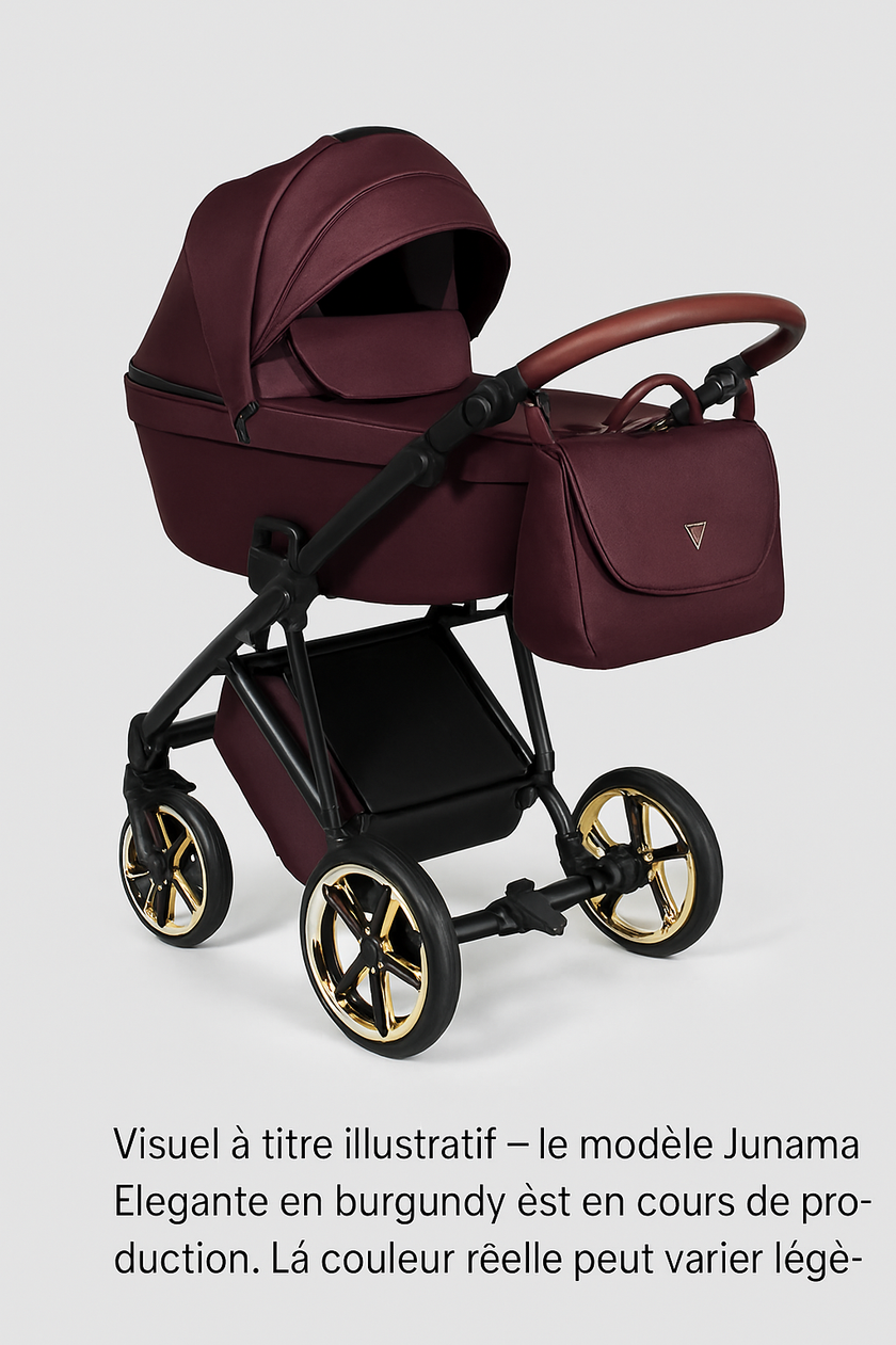 Poussette Junama Ellegante - Burgundy