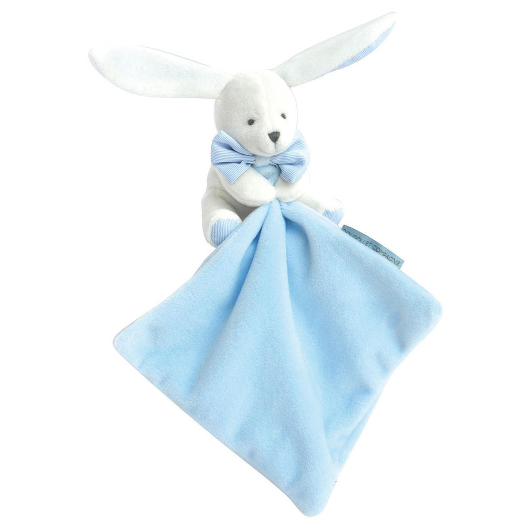 Lapin Mouchoir Bleu Boîte Fleur