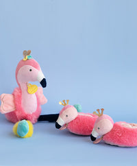 Coffret chaussons Bébé - Flamant rose 0-6 Mois