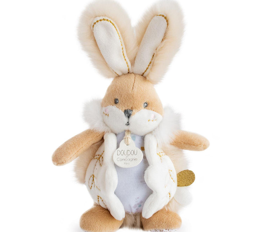 Coffret carnet de santé + doudou Lapin Blanc