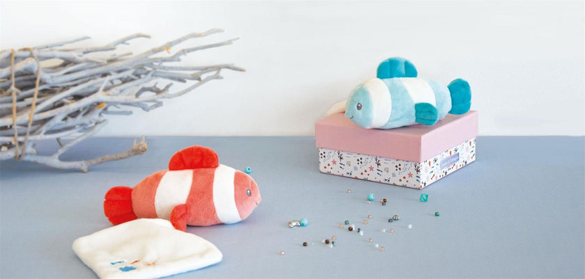 Peluche poisson Amande avec doudou