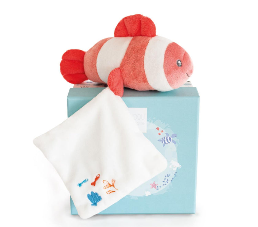 Peluche poisson Corall avec doudou