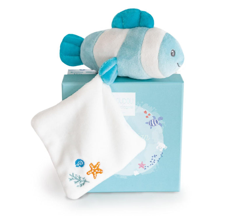 Peluche poisson Amande avec doudou