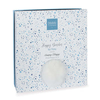 Doudou pompon blanc 25 cm HAPPY GLOSSY