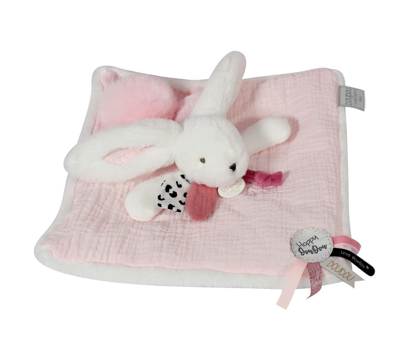 Doudou Pompon rose 25 cm HAPPY BLUSH