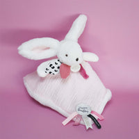 Doudou Pompon rose 25 cm HAPPY BLUSH