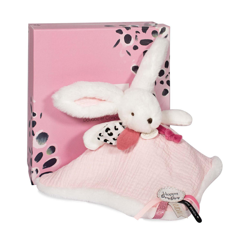 Doudou Pompon rose 25 cm HAPPY BLUSH