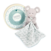 DOUDOU BOTANIC BIO - Souris PM avec doudou VERT OL