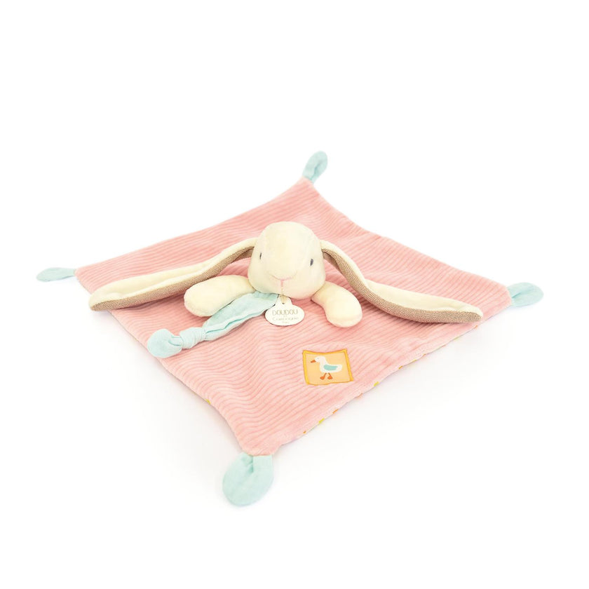 Doudou LAPIN CIBOULETTE Rose 27cm