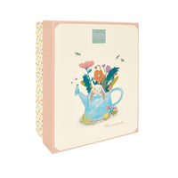 Doudou hochet LAPIN CIBOULETTE Rose 21 cm
