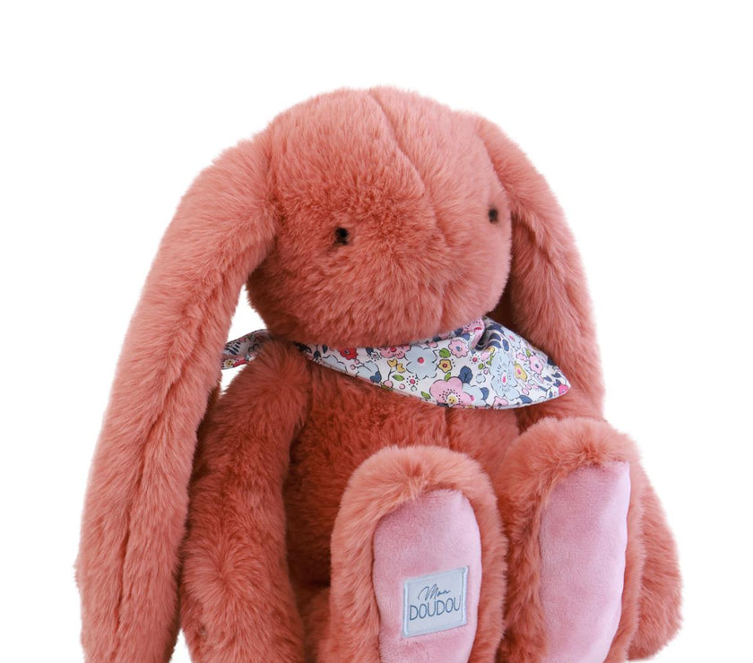 Peluche LAPIN FLEURETTE -Terracotta 35 cm