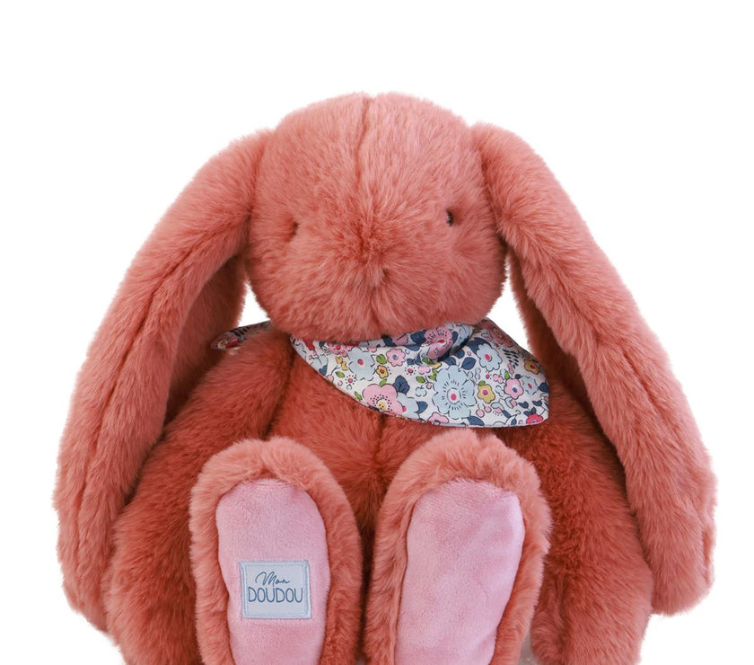 Peluche LAPIN FLEURETTE -Terracotta 35 cm