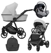 Poussette Trio Arizo + Nacelle + Pixel Pro 2.0 C i-Size - Gris - Mode Bébé Claye