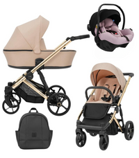 Poussette Trio Arizo + Nacelle + Pixel Pro 2.0 C i-Size - Rose - Mode Bébé Claye