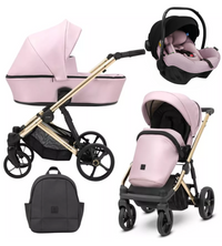 Poussette Trio Arizo + Nacelle + Pixel Pro 2.0 C i-Size - Baby Rose Eco Cuir - Mode Bébé Claye