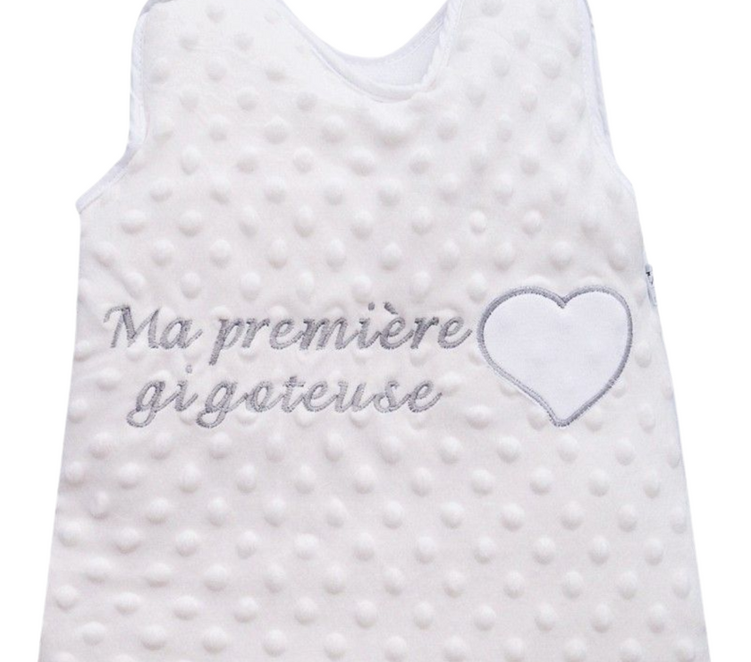 Gigoteuse Bébé Prématuré à Naissance - 50 cm - Fourrure Blanche