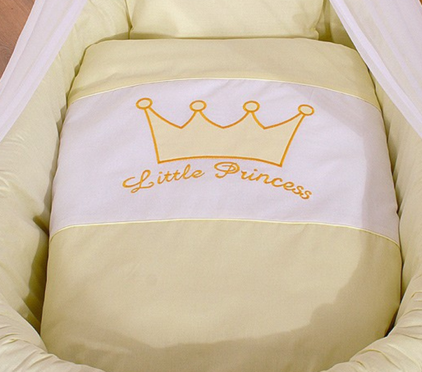 Berceau Crib avec baldaquin Petit Prince  - Princesse crème
