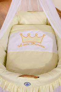 Berceau Crib avec baldaquin Petit Prince  - Princesse crème