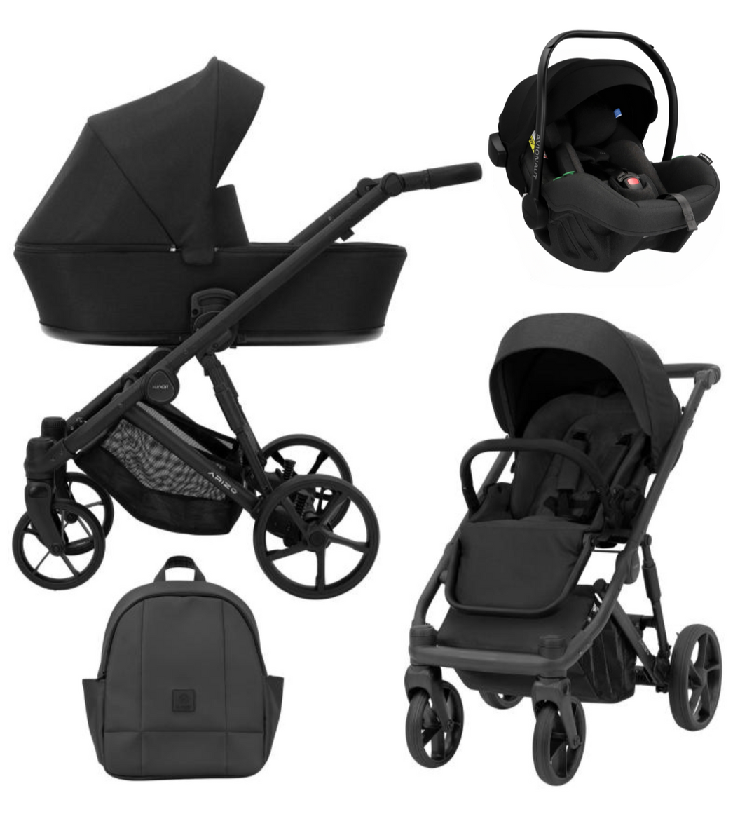 Poussette Trio Arizo + Nacelle + Pixel Pro 2.0 C i-Size - Noir - Mode Bébé Claye