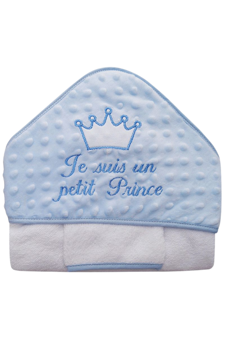 Sortie de Bain Brodée "Je Suis un Petit Prince"