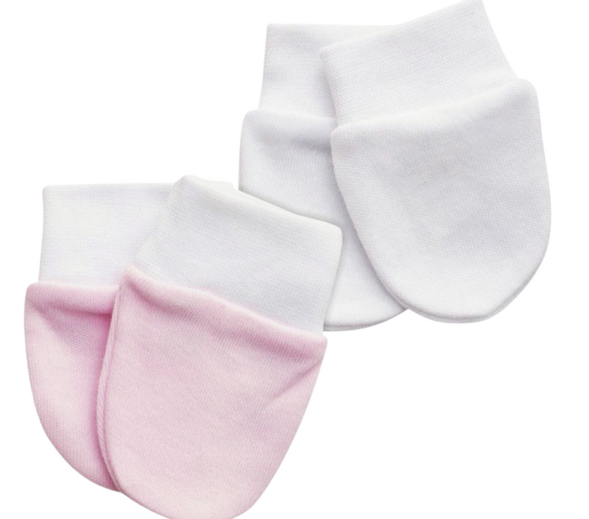 Lot de 2 Paires de Moufles Bébé Fille