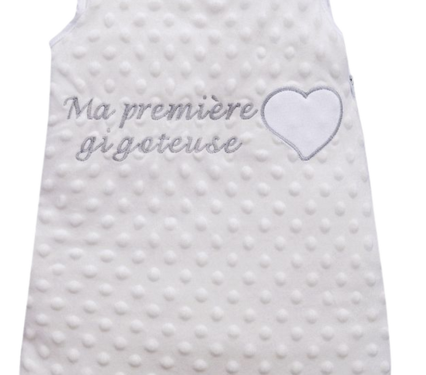 Gigoteuse Bébé Prématuré à Naissance - 50 cm - Fourrure Blanche