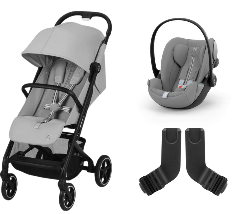 Duo Beezy Fog Grey + Cloud G i-Size Stone Grey