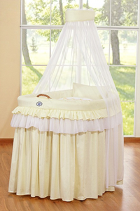 Berceau Crib avec baldaquin Petit Prince  - Princesse crème