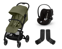 Duo Beezy Moss Green + Cloud G i-Size Moon Black