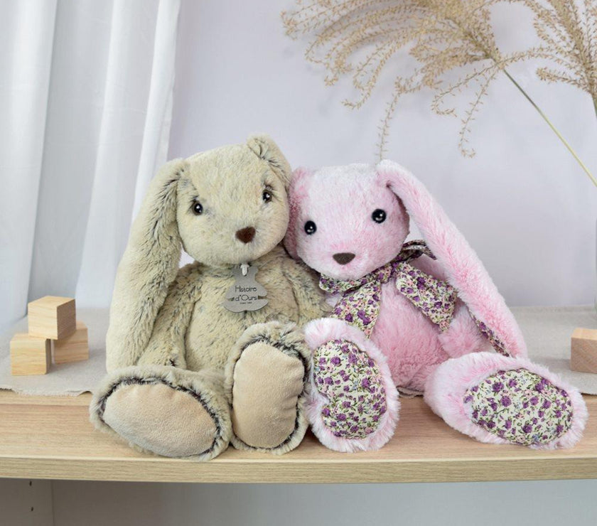 Doudou et Compagnie - Copains Calins lapin rose 40cm