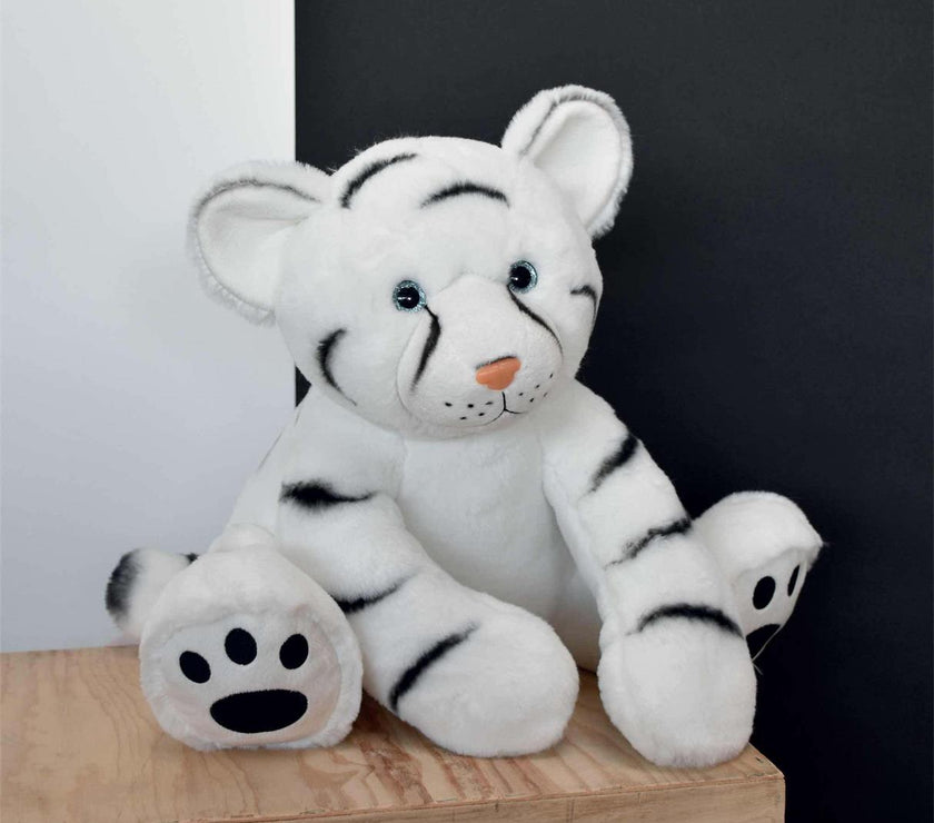 Peluche Bébé Tigre Blanc 35cm