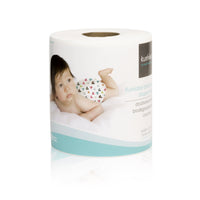 Roll of 100 biodegradable disposable diaper liners