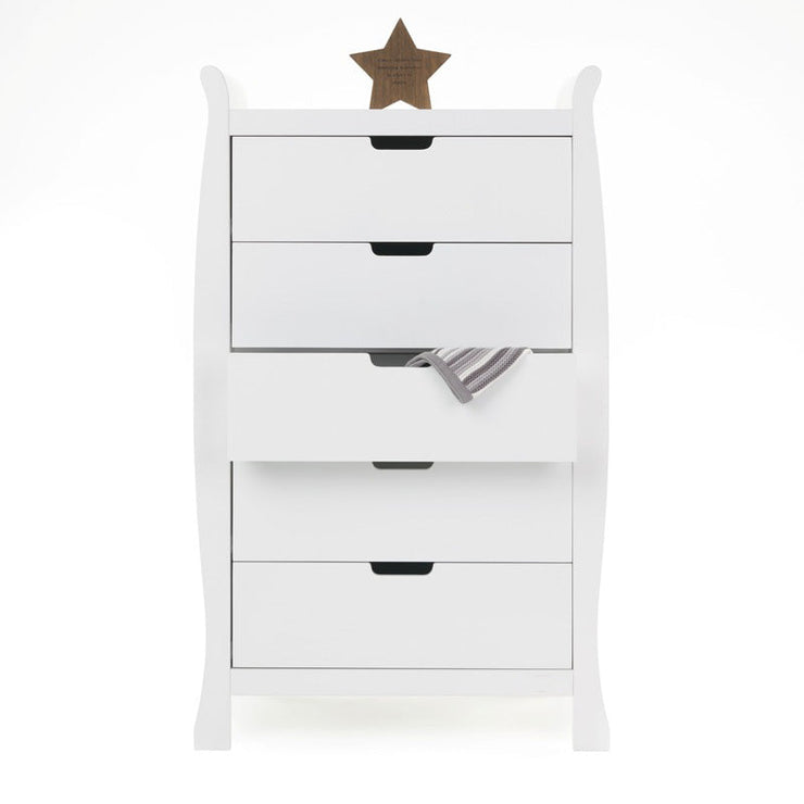 Commode haute Stamford Sleigh - Blanc