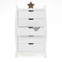 Commode haute Stamford Sleigh - Blanc