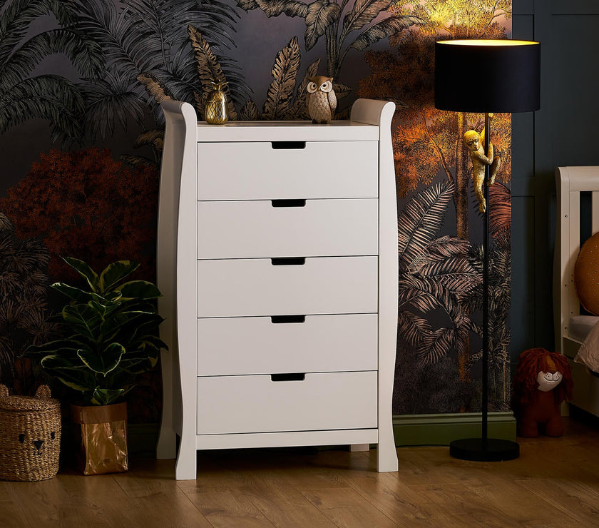 Commode haute Stamford Sleigh - Blanc