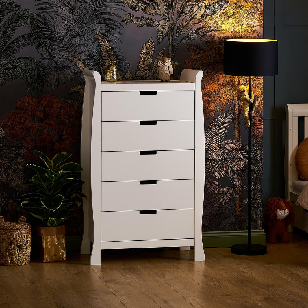 Commode haute Stamford Sleigh - Blanc