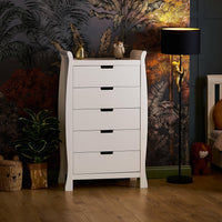 Commode haute Stamford Sleigh - Blanc