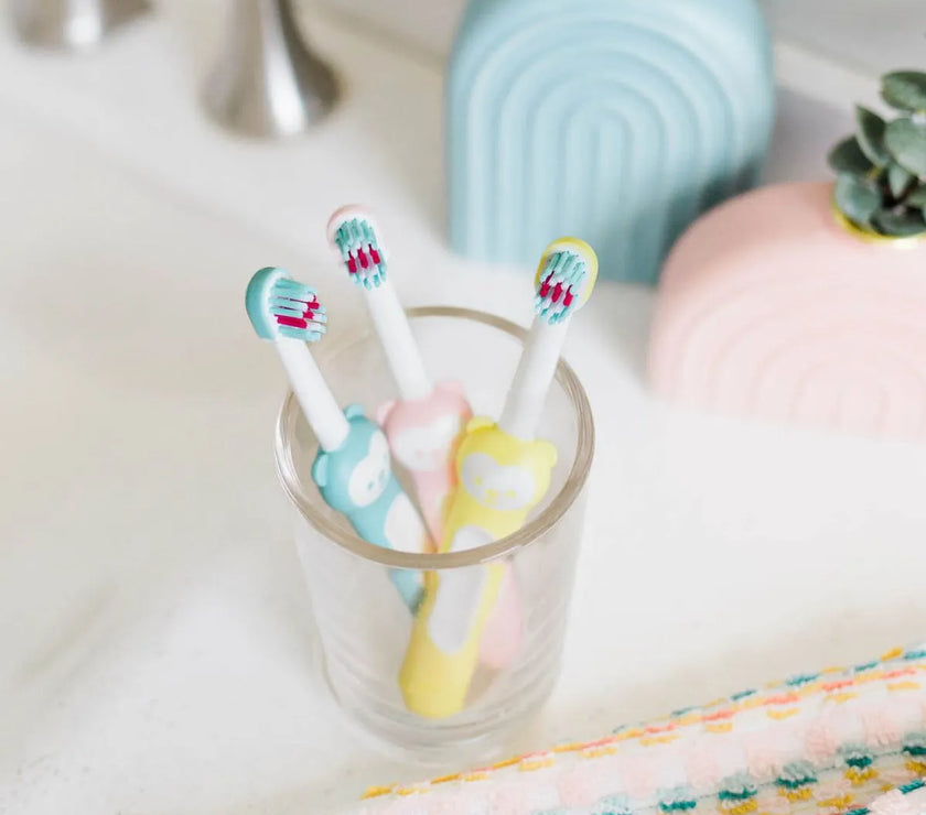 Kit de brosses à dents d'apprentissage x2 bleu
