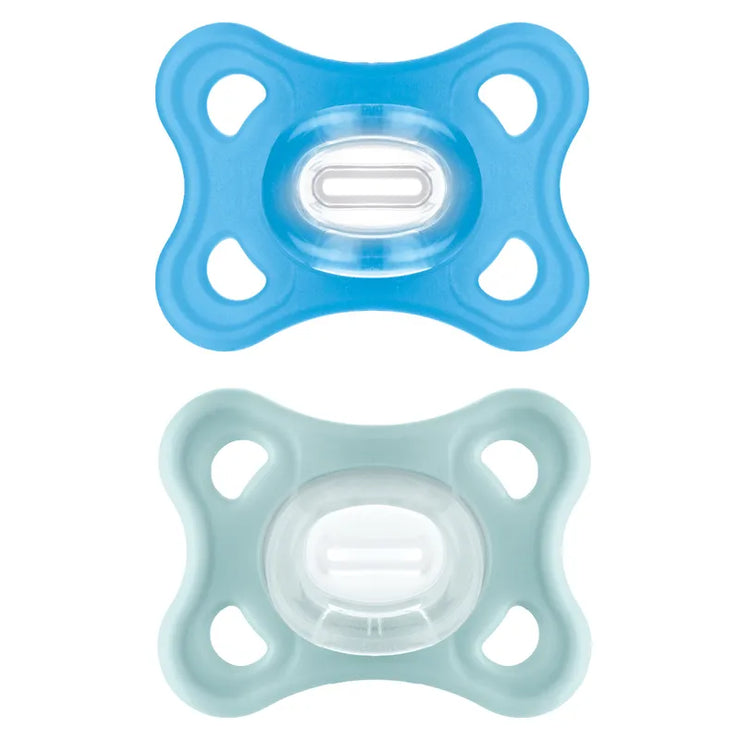 Lot de 2 sucettes Comfort 2-12 mois Bleu