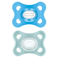 Lot de 2 sucettes Comfort 2-12 mois Bleu
