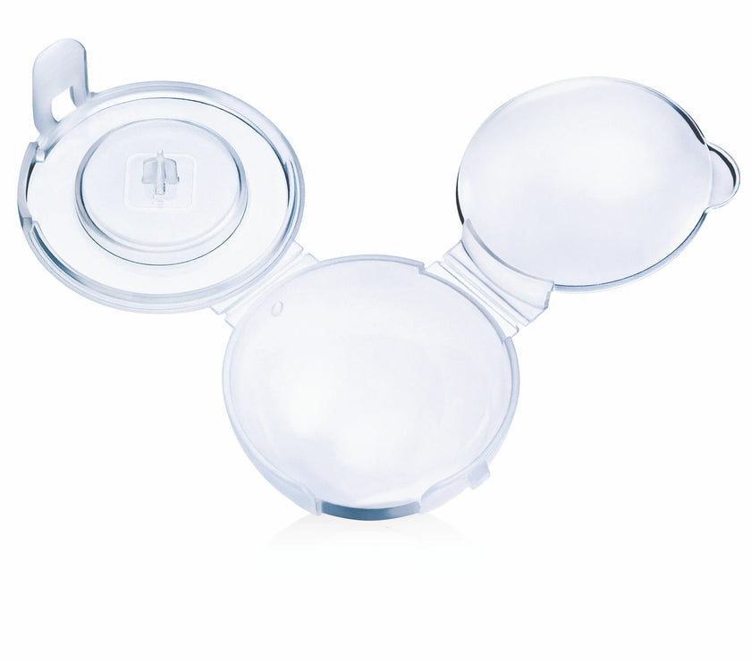 Mam Lot de 2 cuillères thermosensibles + 1 étui BLEU