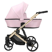 Poussette Duo Arizo - Baby Rose Eco Cuir - Mode Bébé Claye