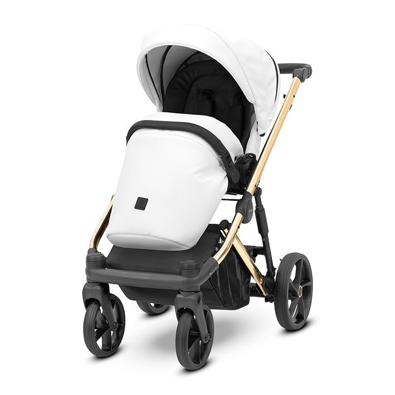 Poussette Duo Arizo - Blanc Eco Cuir - Mode Bébé Claye