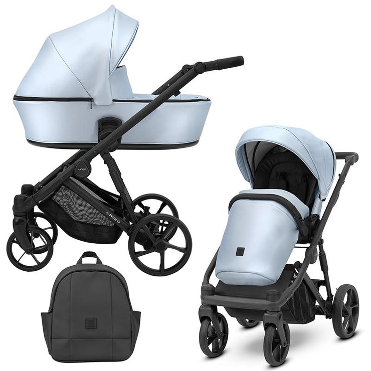 Poussette Duo Arizo - Baby Blue Eco Cuir - Mode Bébé Claye