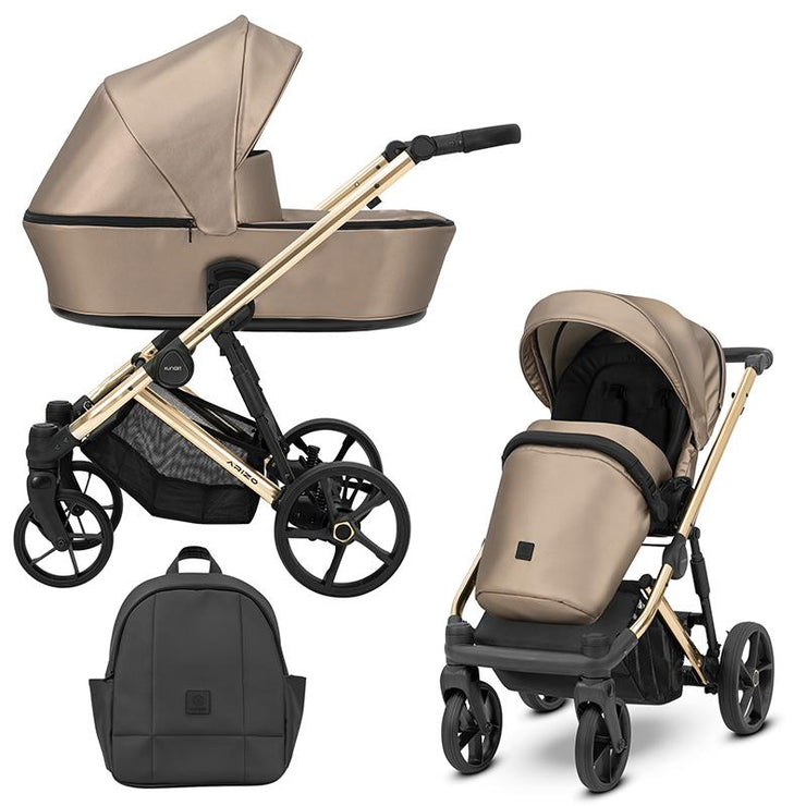 Poussette Duo Arizo - Cappuccino Eco Cuir - Mode Bébé Claye