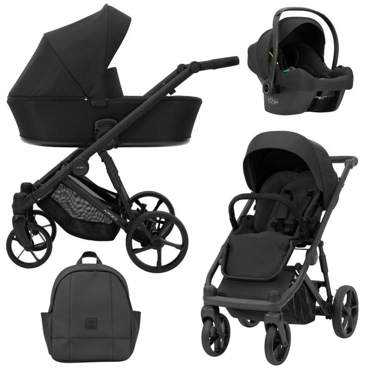 Poussette Trio Arizo + Nacelle + Cosmo i-Size - Noir - Mode Bébé Claye